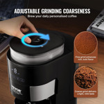 Cafetera Vevor Programable Con Molinillo Y Filtro Reutilizab