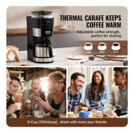 Cafetera Vevor Programable Con Molinillo Y Filtro Reutilizab