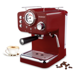 CAFETERA PEABODY PE-CE5003R EXPRESS 20 BAR DE PRESION FUNCION VAPOR Y PRECALENTADO 1100W ROJO