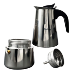 Cafetera Italiana 9 Tazas Hudson Acero Inox Induccion