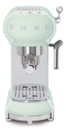 Cafetera Espresso Smeg Retro Verde Pastel De Acero Inoxidabl
