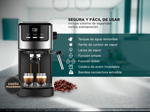 Cafetera Gadnic CME01 Expreso Automática Espumador Acero Inoxidable 950W