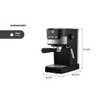 Cafetera Gadnic CME01 Expreso Automática Espumador Acero Inoxidable 950W