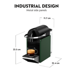 Cafetera Nespresso Pixie Dark Green C62-AR-GR-NE-LOCAL