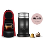 Cafetera Nespresso Essenza Mini D + Espumador Aeroccino Red