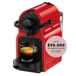 Cafetera Nespresso Inissia Roja C40-AR-RE-NE5-IMPO
