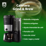 Cafetera De Filtro Philips Hd7900/50 Con Molinillo Integrado 1.25L