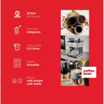 Cafetera Expresso Daihatsu Barista BVSTEM7300 20 Bar 2,3 Lts