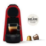 Cafetera Nespresso Essenza Mini D Roja D30-AR-RE-NE2-IMPO
