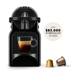 Cafetera Nespresso Inissia Black Curva D40-AR-BK-NE