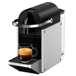 Cafetera Nespresso Pixie Silver Curva D62-AR-SI-NE