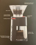 Molinillo de café Bodum 11750-01US Bistro Burr, tamaño único