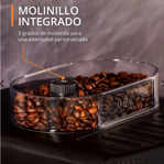CAFETERA KRUPS ESPRESSO FULL AUTO DISPLAY EA815070 - NEGRA 15 BARES DE PRESION