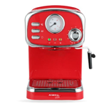 Cafetera Expresso con Espumador Aiwa AWK-CE200R 1.25Lts Roja