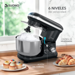 Batidora Planetaria Suono HOG0328 5 Lts 1000W Negro