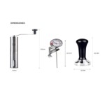 Set de Barista Gadnic Cafetería Molinillo Tamper y Termómetro Cafe