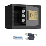 Caja Fuerte de Seguridad Digital Alta Resistencia Waggs Negro/Dorado