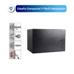 Caja Fuerte de Seguridad Digital Alta Resistencia Waggs Negro/Dorado