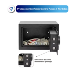 Caja Fuerte Digital Electronica de Seguridad Waggs con Combinación 22 X 17CM