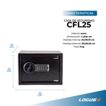 Caja Fuerte De Seguridad Logus Electronica Home Cfl25