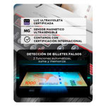 Contadora De Billetes Gadnic MC-01 Profesional 1000 Bill/Min Homologada Detecta Falsos
