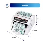 Contadora de Billetes Maquina Fija con Detector Billetes Falsos Waggs