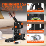 Vevor Kit Para Hacer Botones Con 300 Piezas Y Prensa Ergonóm