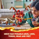 Mech de juguete LEGO NINJAGO Ninja Climber de Kai con 4 figuras de ninjas