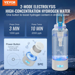 Vevor Generador Portátil De Agua De Hidrógeno 12.8 Fl Oz Con