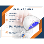 Cabina Led  UV  Sun One X5 48W Uñas Semipermanente Gel Esculpidas