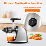 Exprimidor masticador AMZCHEF Slow Cold Press con espiral mejorada