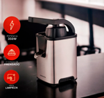 Juguera Eléctrica Novohome 350w Exprimidor Acero Inoxidable