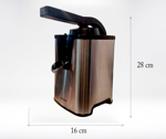 Juguera Eléctrica Novohome 350w Exprimidor Acero Inoxidable