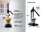 Exprimidor Para Jugos Manual Gadnic FGKPS1 De Cítricos