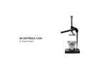 Exprimidor Para Jugos Manual Gadnic FGKPS1 De Cítricos