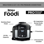 Ninja Foodi Pro Olla A Presión Y Freidora De Aire 11 En 1 De