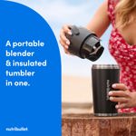 Licuadora portátil NutriBullet Flip con taza Tritan negra NBPB10