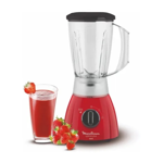 LICUADORA MOULINEX LM270558 OPTIMIX PLUS ROJA - 2 VEL 550W 2LTS