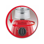 LICUADORA MOULINEX LM270558 OPTIMIX PLUS ROJA - 2 VEL 550W 2LTS