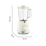 LICUADORA MOULINEX  LM355 SOLEIL - 3 VEL 500W 175LTS
