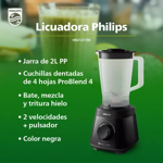 Licuadora Philips Daily Collection HR2127/90 2 L 220V Negro