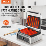 Parrilla Panini Eléctrica 1800 W Acero Inoxidable