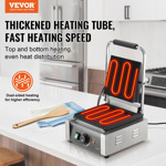 Parrilla Comercial Panini Eléctrica 1800 W Inoxidable