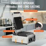 Parrilla Comercial Panini Eléctrica 1800 W Inoxidable