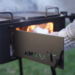 PARRILLA KANKAY AMARA - NEGRA 75X45 CM DIAMETRO HIERRO 2MM 4 PATAS DESMONTABLES