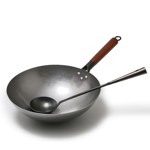 Wok de Hierro con Mango de Madera Antiadherente shovel A