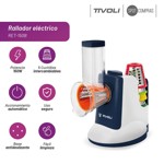 Rallador Eléctrico Tivoli 5 Cuchillas + Empujador Alimentos