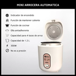 Mini Arrocera Vaporera Antiadherente Oryx 1.2 Litros 300w