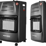 Estufa Garrafera Pioneer Ruedas Para Fácil Traslado Encendido Eléctrico 3612 Cal