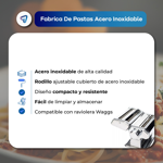 Fabrica para hacer Pastas Fideos de Acero Inoxidable Waggs